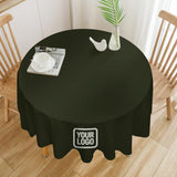 Custom Olive White Round Table Cloth