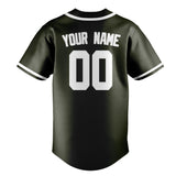 Custom Olive & White Colors Design Sports Baseball Jersey