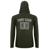 Custom Olive Dark Grey UV-Hoodie
