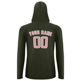 Custom Olive Light Pink UV-Hoodie