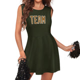 Custom Olive Khaki Cheerleader Dress