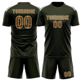 Custom Olive Khaki Soccer Jersey