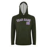 Custom Olive Light Purple UV-Hoodie
