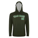 Custom Olive Emerald Green UV-Hoodie