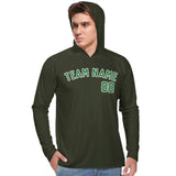 Custom Olive Emerald Green UV-Hoodie