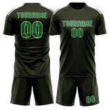 Custom Olive Emerald Green Soccer Jersey