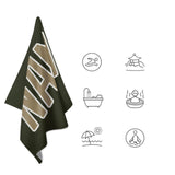 Custom Olive Light Khaki Beach Towel