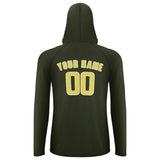 Custom Olive Light Yellow UV-Hoodie
