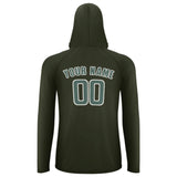 Custom Olive Blue Green UV-Hoodie