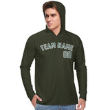 Custom Olive Blue Green UV-Hoodie
