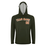 Custom Olive Orange UV-Hoodie
