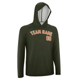 Custom Olive Orange UV-Hoodie