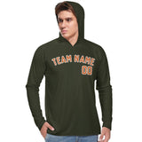 Custom Olive Orange UV-Hoodie