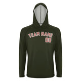 Custom Olive Copper Rose UV-Hoodie