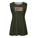 Custom Olive Copper Rose Cheerleader Dress