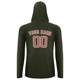 Custom Olive Copper Rose UV-Hoodie