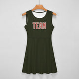 Custom Olive Copper Rose Cheerleader Dress