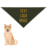 Custom Olive Yellow Pet Scarf