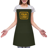 Custom Olive Yellow Apron