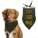 Custom Olive Yellow Pet Scarf