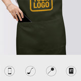 Custom Olive Yellow Apron