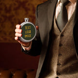 Custom Olive Yellow Hip Flask