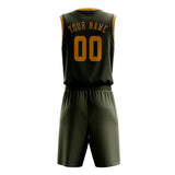 Custom Olive Yellow Basketball Set