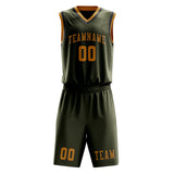 Custom Olive Yellow Basketball Set