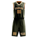 Custom Olive Yellow Basketball Set
