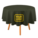Custom Olive Gold Round Table Cloth