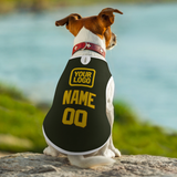Custom Olive Gold Pet Vest