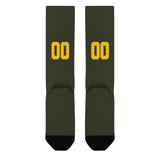Custom Olive Gold Knee-High Sock