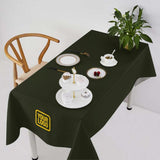 Custom Olive Yellow Square Table Cloth
