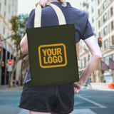 Custom Olive Gold Canvas Tote Bag