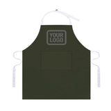 Custom Olive Dark Grey Apron