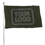 Custom Olive Dark Grey Flag