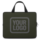 Custom Olive Dark Grey Laptop Bag