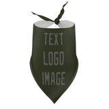 Custom Olive Dark Grey Pet Scarf