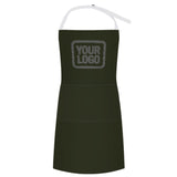 Custom Olive Dark Grey Apron