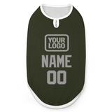 Custom Olive Gray Pet Vest