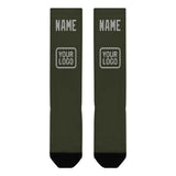 Custom Olive Gray Knee-High Sock