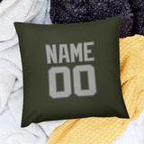Custom Olive Gray Pillowcase