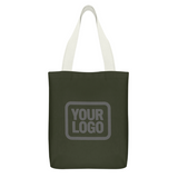 Custom Olive Gray Canvas Tote Bag