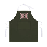 Custom Olive Light Pink Apron