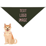 Custom Olive Light Pink Pet Scarf