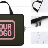 Custom Olive Light Pink Laptop Bag
