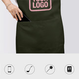 Custom Olive Light Pink Apron