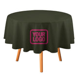 Custom Olive Pink Round Table Cloth