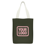 Custom Olive Pink Canvas Tote Bag