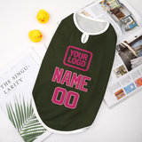 Custom Olive Pink Pet Vest